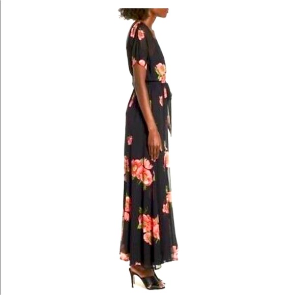 Row.A Floral Tie-Back Maxi Dress - Picture 4 of 9